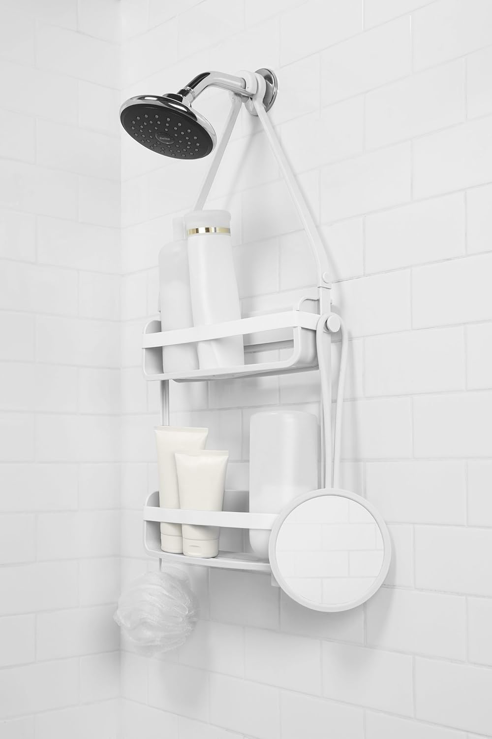 Umbra Flex Shower Mirror, White -