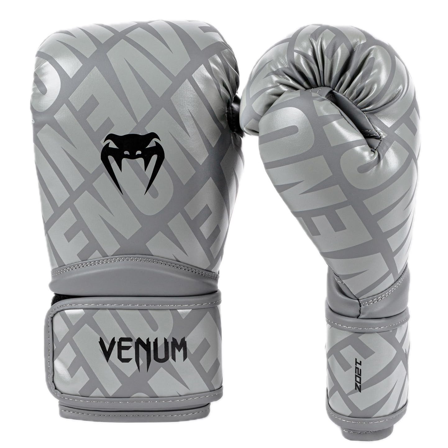 Venum Contender 1.5 XT Boxing Gloves - Grey/Black - 12-Ounce Image