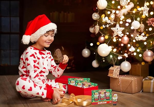 FRUIDLES CHRISTMAS MILK CHOCOLATE, CRISP KRINGLES PARTY BAG FILLERS, INDIVIDUALLY WRAPPED FOILS, KOSHER CERTIFIED DAIRY, NET. WT. 3OZ (85G) (3-PACK)