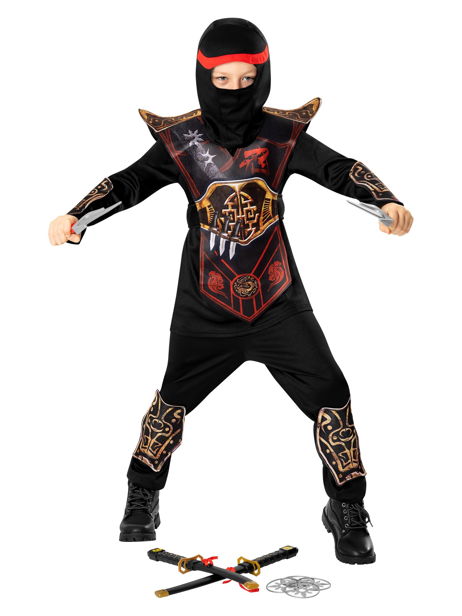 Forum Red Ninja Child's Costume, Size 7-8 Years Halloween