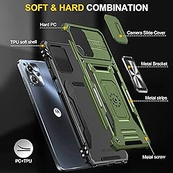 FRLMOOES for Motorola Moto G13 Case with 2 Screen