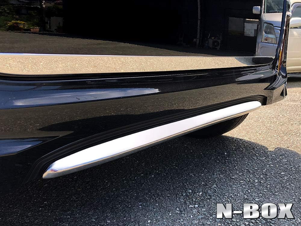 Amazon Nboxカスタム Jf3 Jf4 メッキ リアバンパーガーニッシュ リアリップ スカート メッキモール リアバンパープロテクター 車 バイク