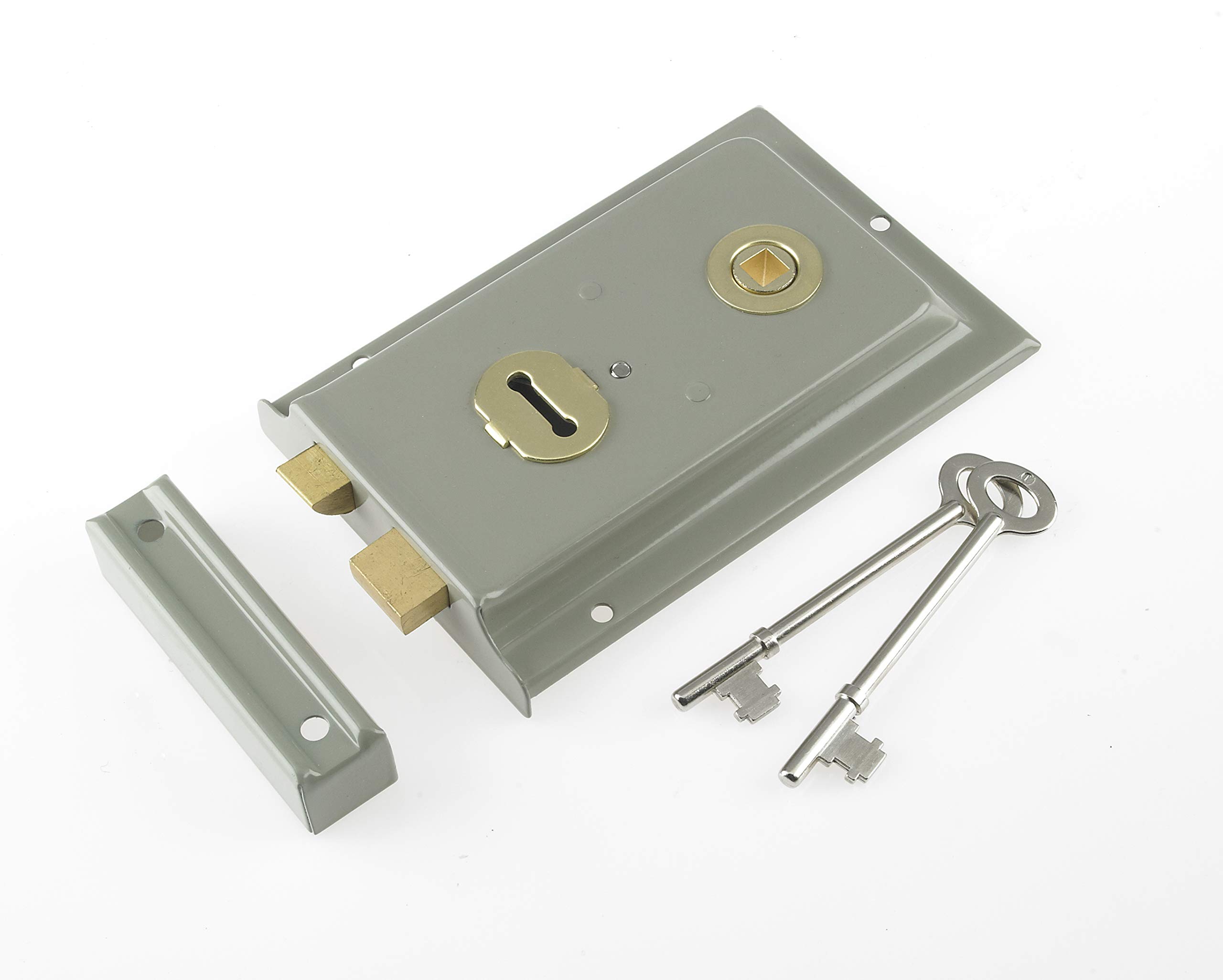 Yale Locks P334 Rim Lock Grey Finish 156 x 104 mm Visi Pack