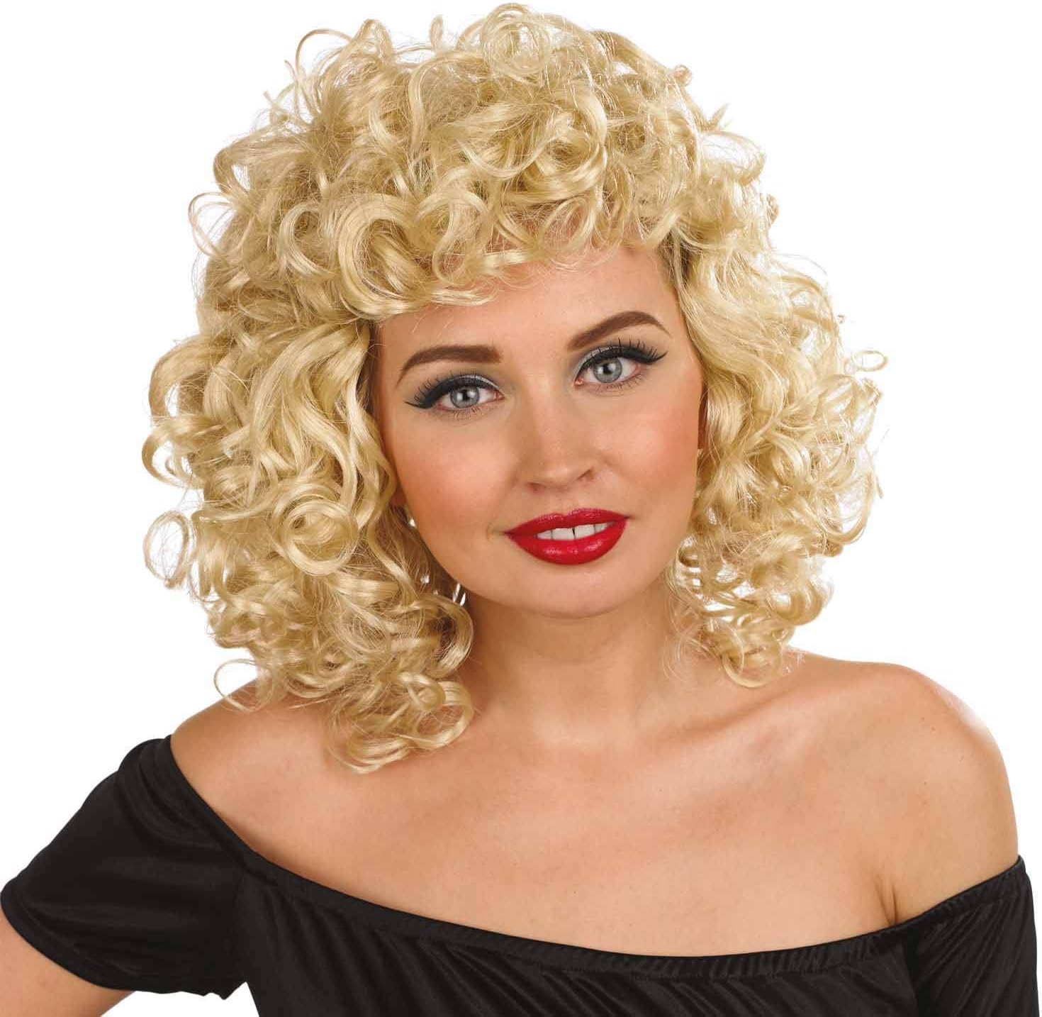 Fun Shack 80's Blonde Curly Wig for Women - 1980s Costume Accessory for Fancy Dress Movie, and Party, One Size - Image 3