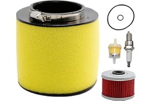 GENERIC Air Filter Oil Filter Replacement for Honda Foreman 400 450 TRX400 TRX450 1995-2004 Replacement for Honda Rancher TRX350FE TRX350FM TRX350TE TRX350TM 2000-2006 Replace# 17254-HN5-670 with Spark Plug