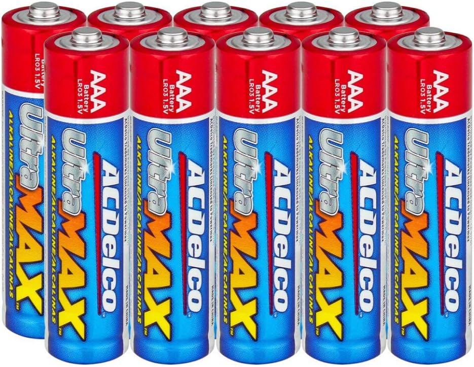 ACDelco 10-Count AAA Batteries, UltraMAX Super Alkaline Battery: Health & Personal Care