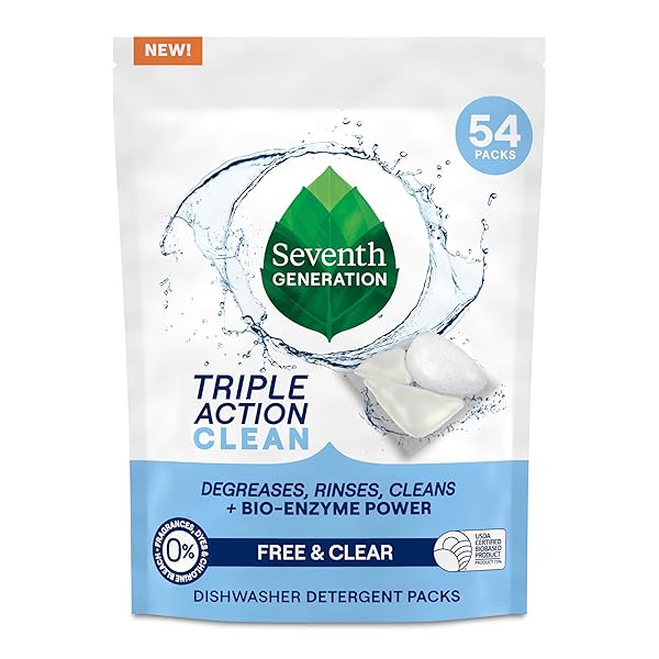 SEVENTH GENERATION TRIPLE ACTION CLEAN AUTOMATIC DISHWASHER DETERGENT...