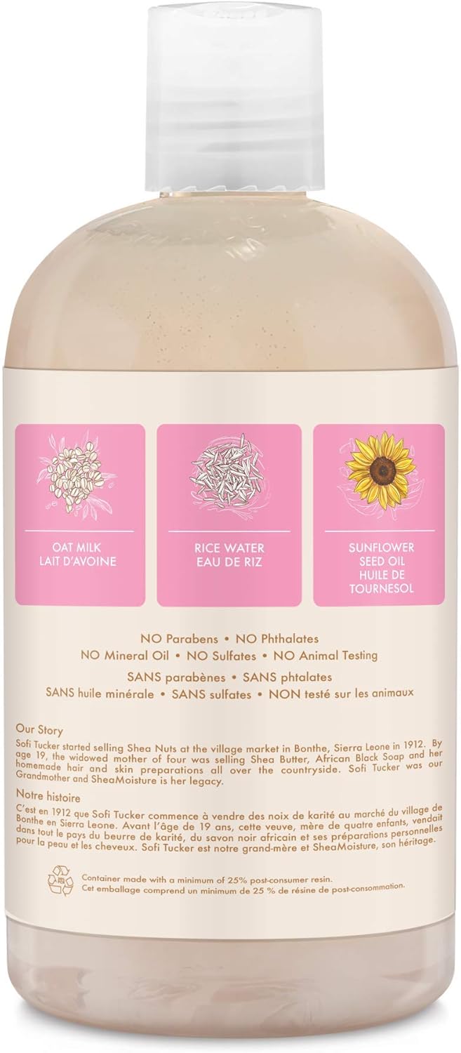 shea moisture oat milk and rice water shampoo