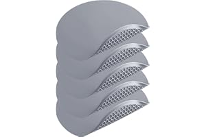 Tongjude Silicone Microwave Mat - 11.7" x 11.7" -Set of 5 Silicone Drying Mat, Protect from Spill Overs, Non-Slip Silicone Trivet Mats, Hot Pot Holders, Jar Opener, Dishwasher Safe