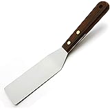 Norpro Stainless Steel Server/Spatula with Wood Handle, 10in/25.5cm, As Shown