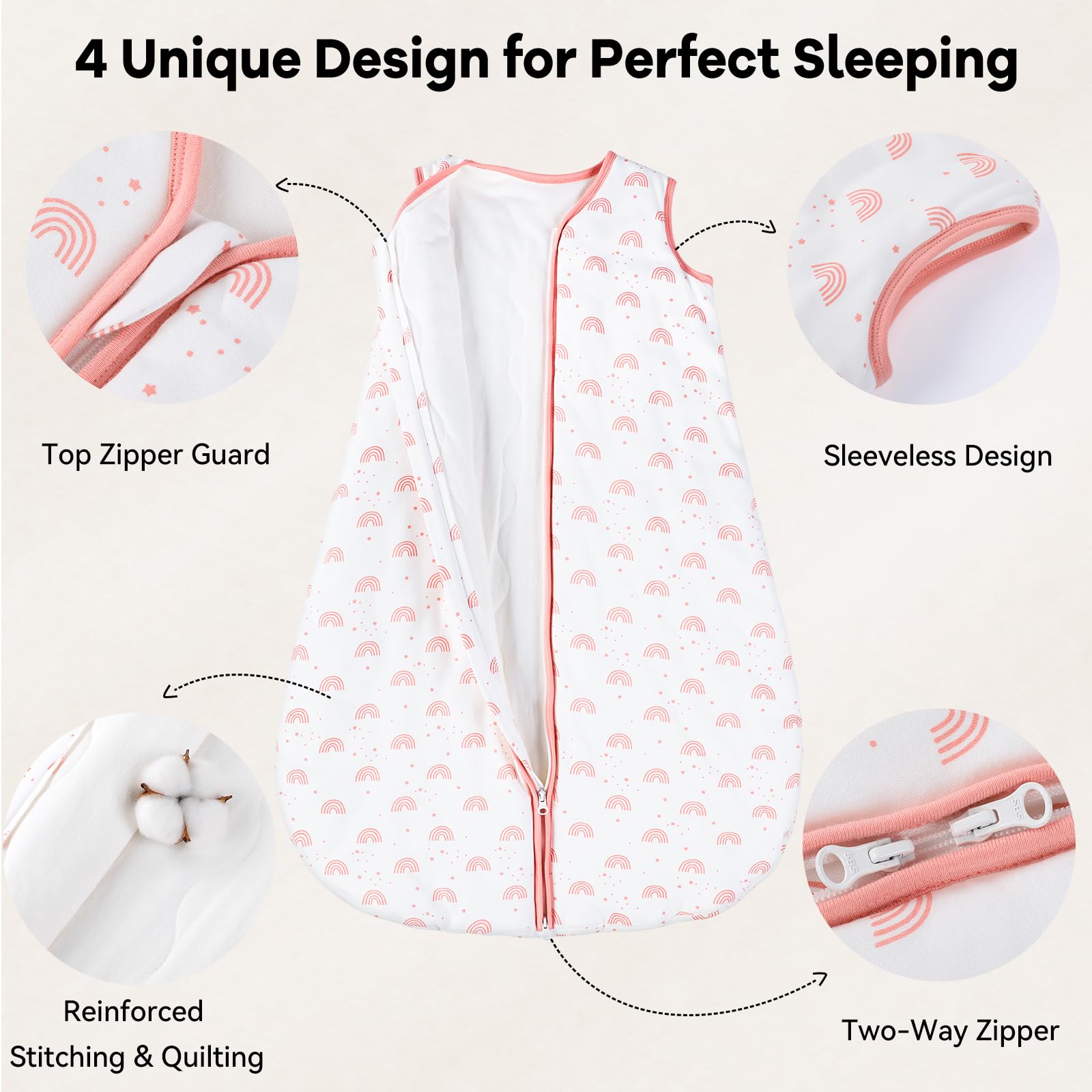 Unnivoll Baby Wearable Blanket TOG 2.5 Winter Sleep Sack 1824 Months