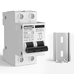 MINGSONG DC Solar Panels Disconnect Switch 20 Amp