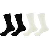 BambooMN Men's Extra Thick Superior Wicking Bamboo Fiber Socks - 4 Pair Value Pack