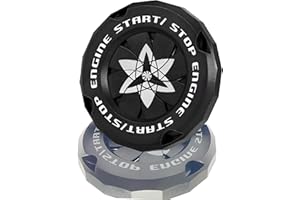 ERARISE Push Start Button Cover,Rotary Car Engine Start Stop Button Cover Protector, Cool Car Accessories Interior Decor Sticker Motorcycle Key Ignition Switch Cover