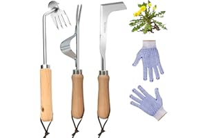 3 Pack Weed Puller Tool, 2025 New Portable Weeder Tool, Weeding Tool with Stainless Steel, Garden Tools for Plant & Weeding, 