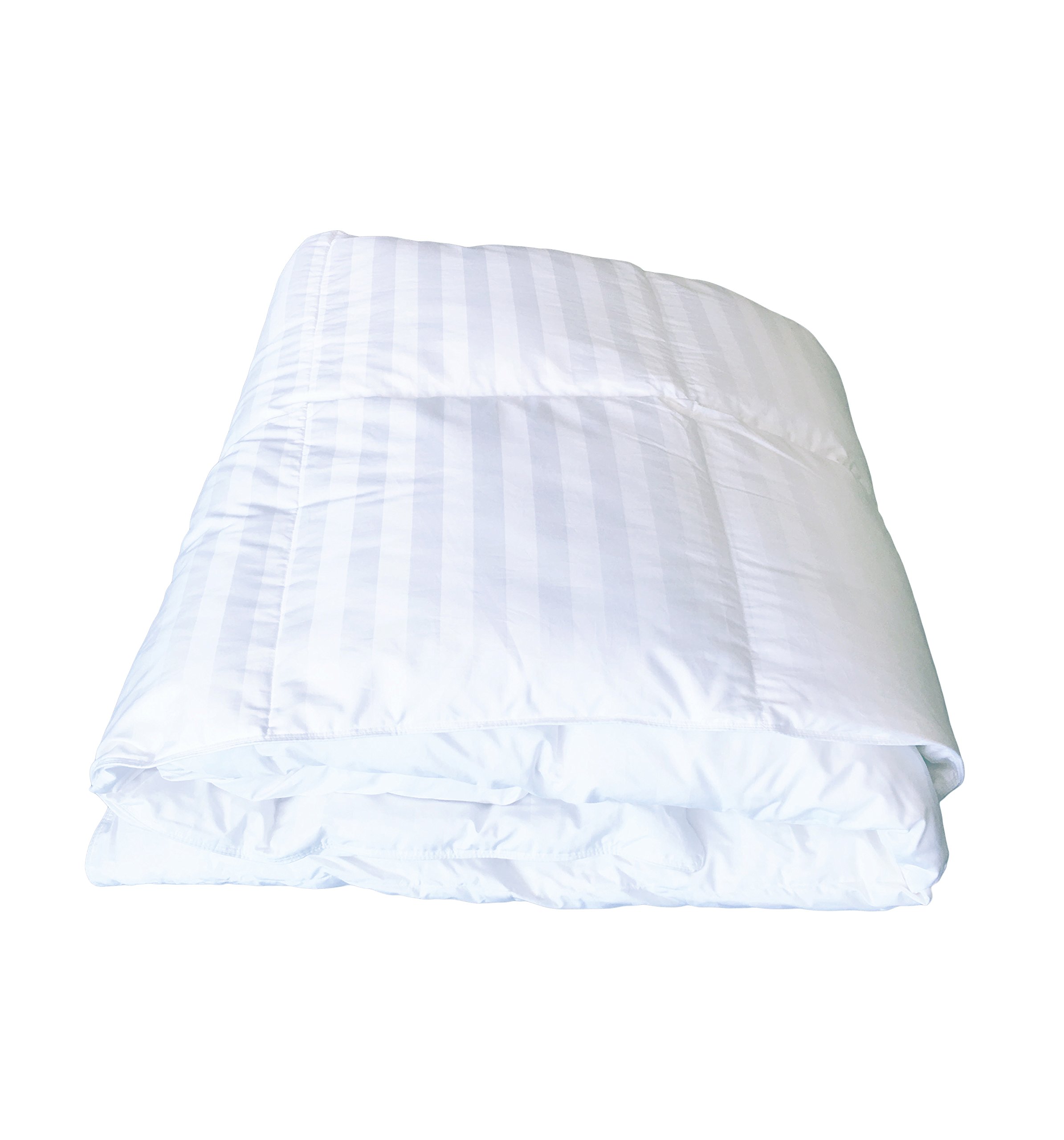 Cloud Nine Comforts Satin Stripe Goose Down Comforter ...