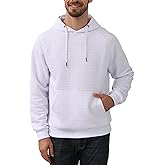 ZTN Mens Hooded Sweatshirt Long Sleeve Quilted Sweatshirt Casual Fashion Pullover Hoodies Warm Lightweight with Pockets