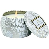Voluspa Sparkling Cuvee, Mini Tin Candle, 4 oz, 25 Hour Burn Time, Coconut Wax for Clean Burning, Handcrafted in the USA