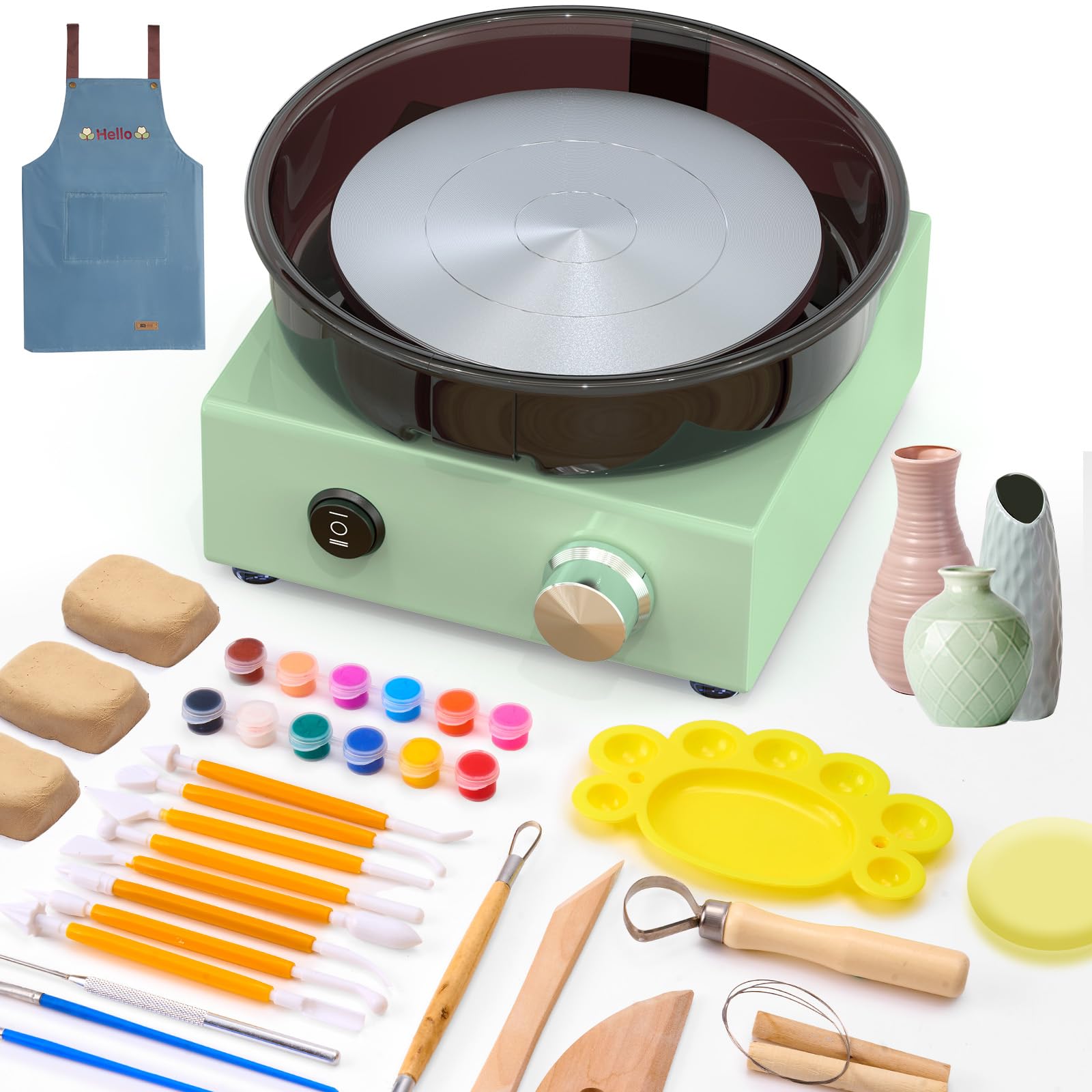 Alldeer Mini Pottery Wheel Kit - 6