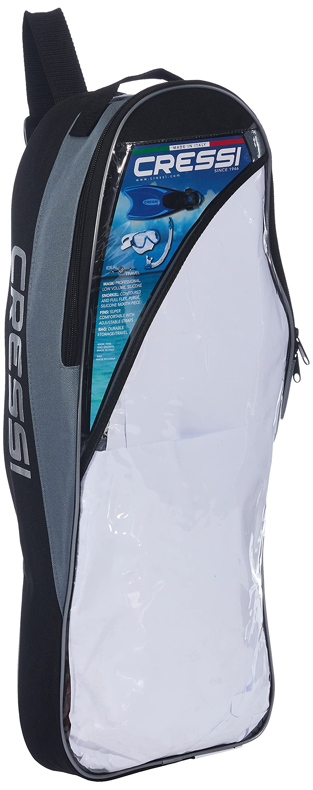 Cressi Long Bag For Fins Set - Bag for Set Fins / Mask and Snorkel