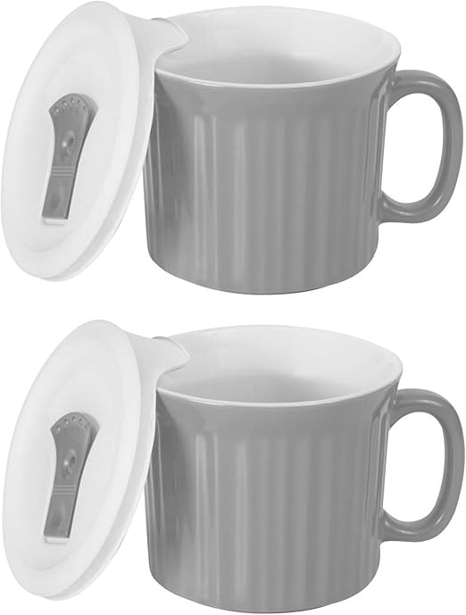 Amazon.com: Taza para sopa CorningWare con tapa apta para ...