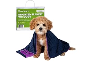 BARMY Weighted Blanket for Dogs with Washable Cover (3 Sizes) Thunder Blankets for Dogs, Water-Resistant Inner Blanket, Calming Aid for Dogs for Travel, Anxiety & Weather