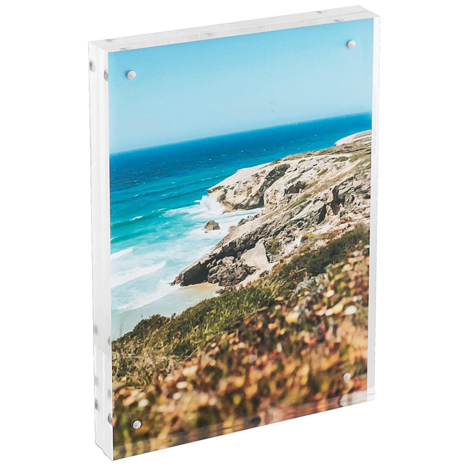 HMF 46973 Magnetic Photo Frame, Acrylic Glass, Transparent, 15 x 21 cm