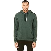 BELLA + Canvas Unisex Poly-Cotton Fleece Pullover Hoodie - Heather Forest - XS - (Style # 3719 - Original Label)