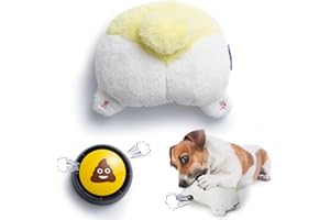 Fuzzwoof Hilarious Farting Corgi Butt Plush Dog Toys, Emit Funny Farting Sounds, Funny Dog Toys | Cute Stuffed Dog toys for Small Medium Large Dogs, Puppy Dog Toys for Accompany and Anxtiety Relief