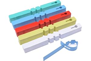 MGTECH 500 Pcs Wrap Around Adjustable Plant Tree Hanging Tags, Plastic Nursery Garden Waterproof Labels, Large Writing Surface (20x2cm, 5 Colors)