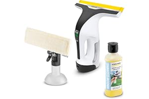 Kärcher WV 6 Electric Window Vacuum Squeegee 11" - Cleans Showers, Mirrors, Glass, and Countertops - Electric Squeegee