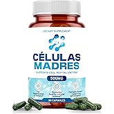 Stem Cell Supplements 500mg (60 Cap) Natural Anti-Aging & Longevity Support with Spirulina & Chlorella, Boost Cellular Renewal, Restore Youthful Energy, Reduce Joint Soreness – Celulas Madre