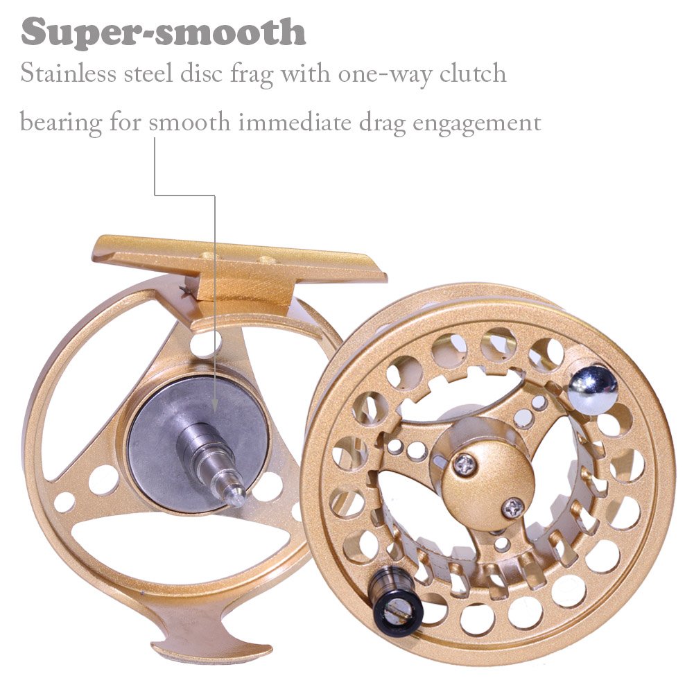 3/4WT Fly Reel CNC Machined Aluminum Micro Adjusting Fly Fishing Reel