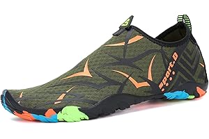 SAGUARO Mens Womens Water Shoes Quick-Dry Aqua Beach Shoe for Swimming Pool Diving Surfing Water Sports