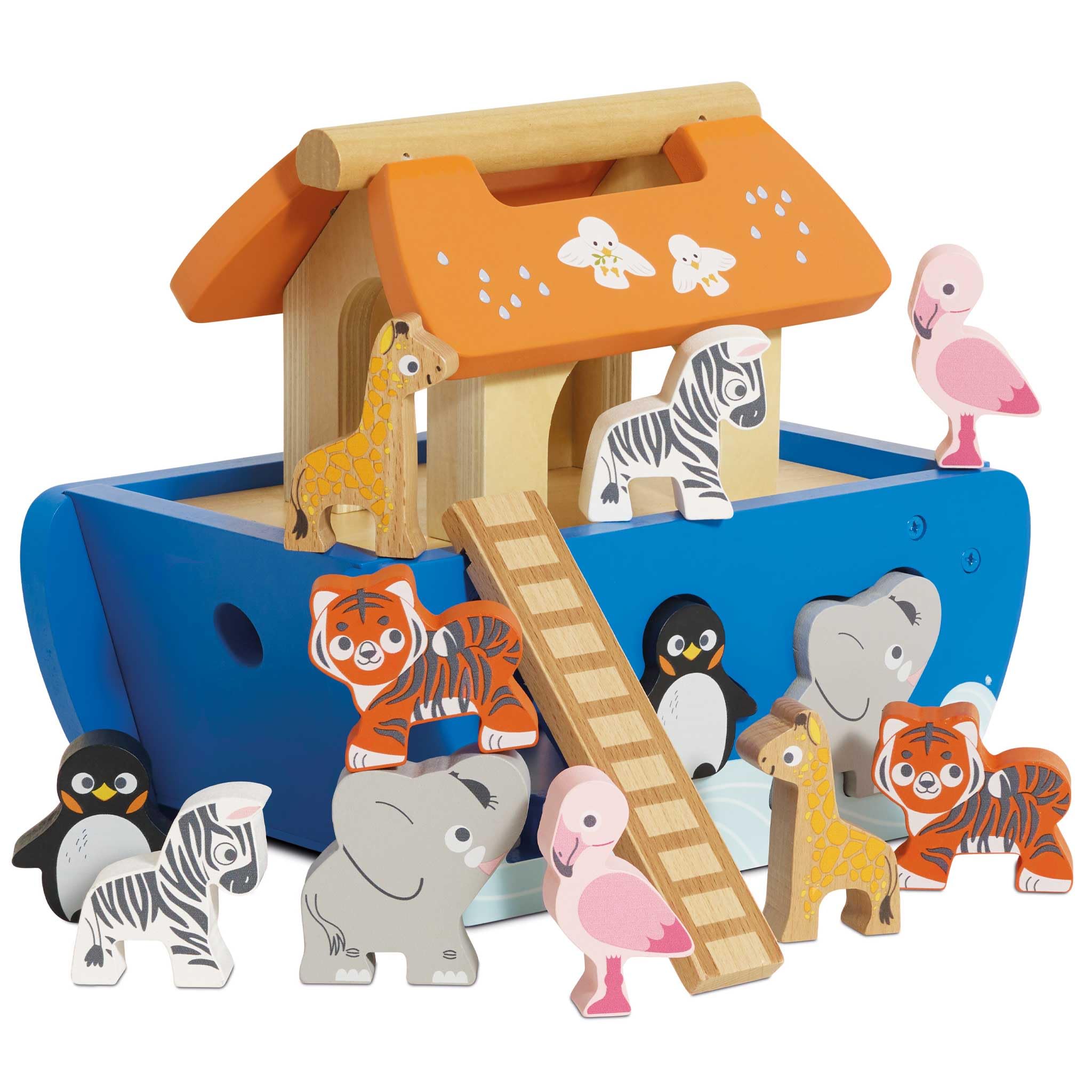 Le Toy Van TV212 Noah's Shape Sorter | Educational Puzzle Sensory Baby Toy with Colourful Ark and Animals-Suitable 2 Year Olds and Older