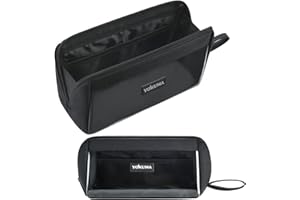 YOKUMA Pencil Case for Boys Girls Cute Kawaii Clear Aesthetic Pencil Pouch Mark Pen Case Organizer Large Capacity for Teen College Students Adults,Small Makeup Bag, School Supplies (Black)