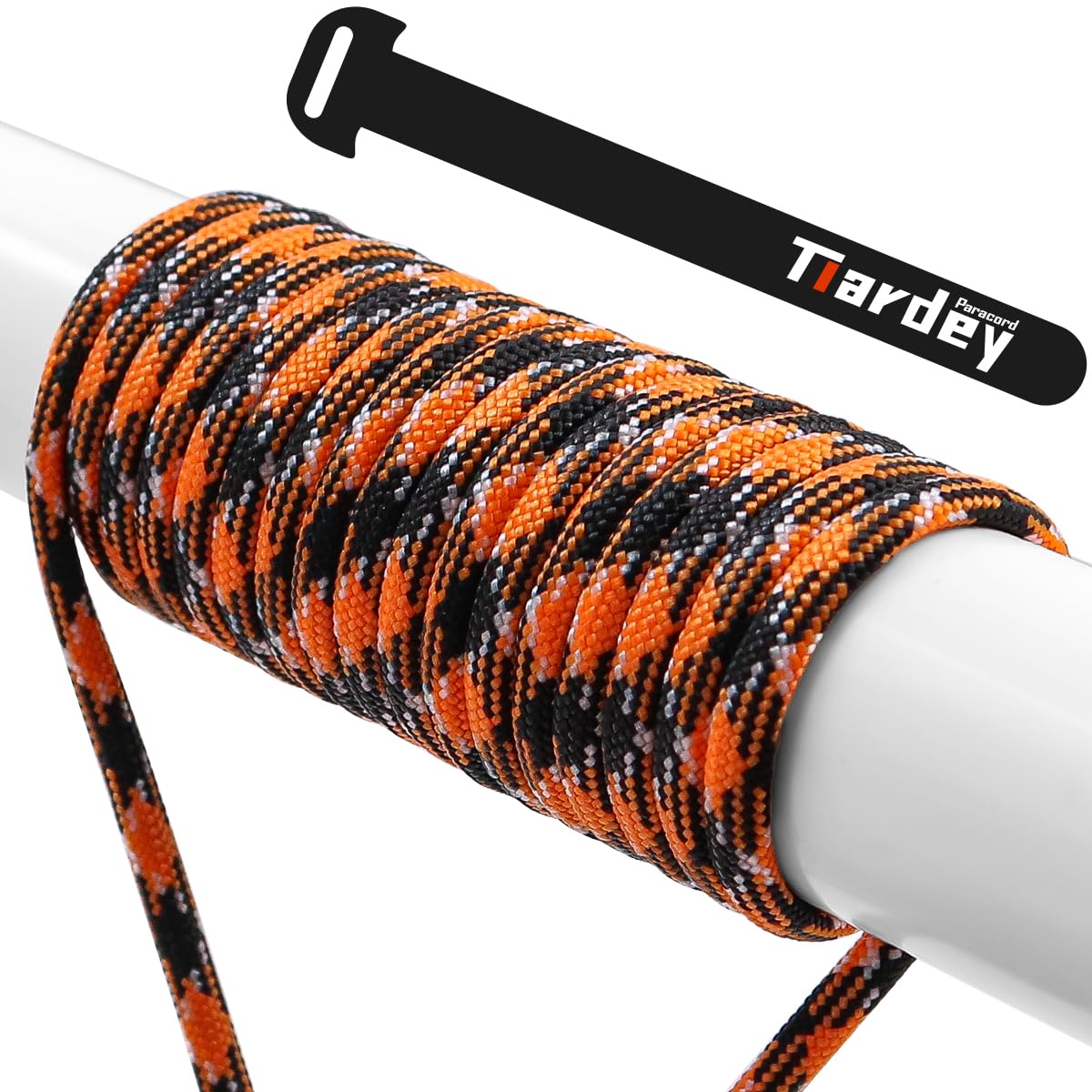 Tiardey PPF-046 Paracord 4mm 100ft (31m) 7 Core Strand,Tear-resistant,Nylon Cord,Mil Spec Type III Paracord,Holds up to 250kg for Outdoor Survival Camping