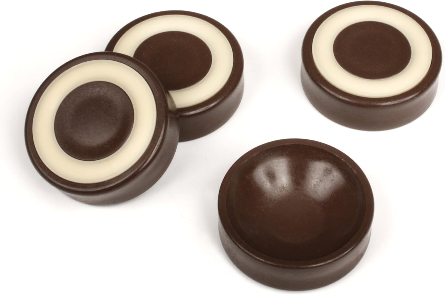 Slipstick CB605 Floor Protectoring Castor Cups with Non Slip Rubber Feet (Set of 4) 45 mm Round Caster Cups for Furniture Wheels - Image 3