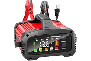 YONHAN 25Amp 12V/24V Smart Battery Charger – 5-Level Current, Booster Mode, LiFePO4 & Lead Acid Compatible, with Repair Function