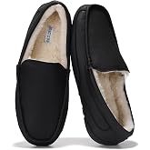 Project Cloud 100% Genuine Leather Mens Slippers Moccasin Loafers for Men | Memory Foam Insole - Comfortable Cushioning - Casual Mens Footwear - House Slippers For Men - Water Resistant men's Slippers
