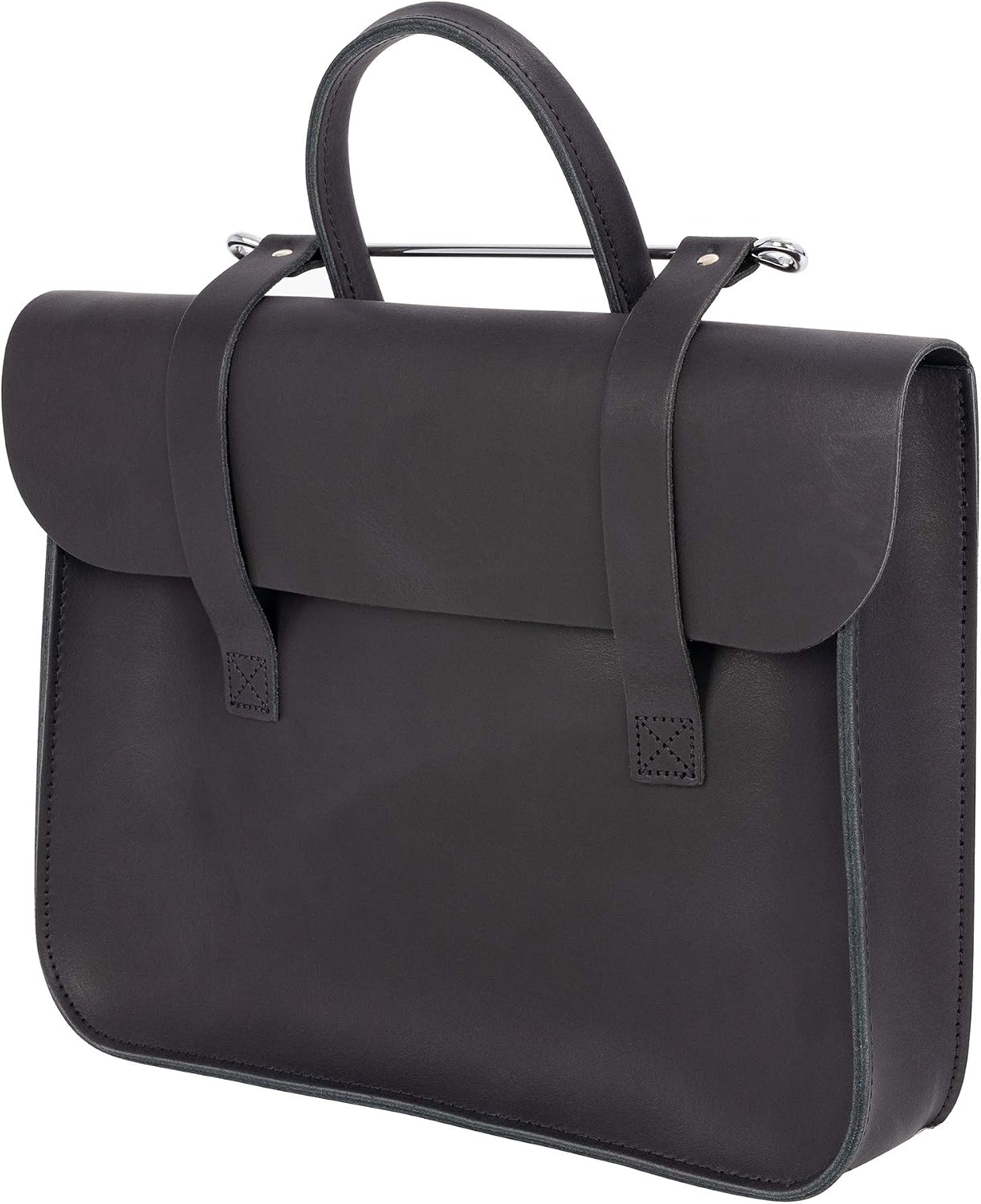 Oxford Traditional Leather MC2-EBO Sheet Music Carry Case, Ebony Black