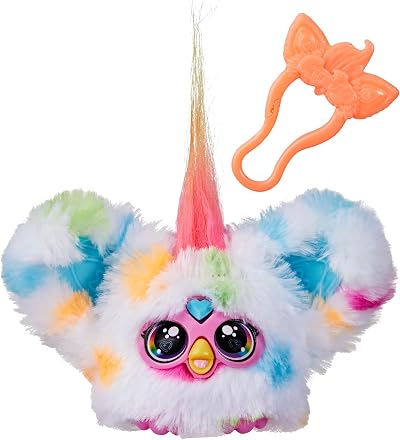 Furby Furblets Loo-Lay Mini Electronic Plush Toy White Orange