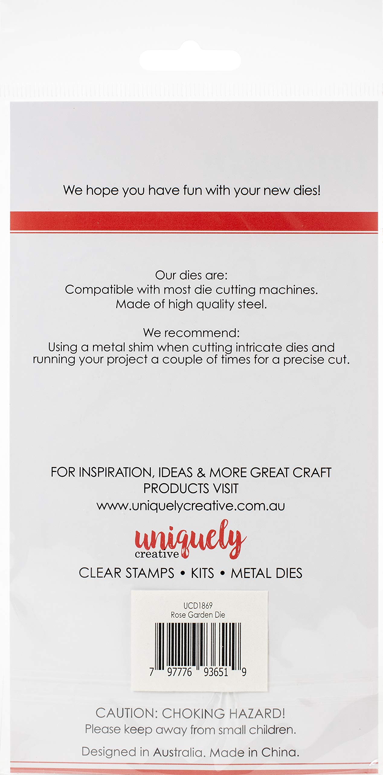 UNIQUELY CREATIVE Metal Dies GRDN, Rose Garden, One Size