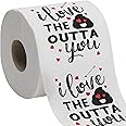 Homarden Funny Toilet Paper - Unique Bathroom Gag Gift, Custom Printed Toilet Paper Roll - Valentine's day, Birthday or Anniversary Romantic Humor Tissue Gifts - Ultra Absorbent - 250 sheet - 2 ply TP