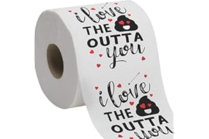 Homarden Funny Toilet Paper - Unique Bathroom Gag Gift, Custom Printed Toilet Paper Roll - Valentine's day, Birthday or Anniversary Romantic Humor Tissue Gifts - Ultra Absorbent - 250 sheet - 2 ply TP