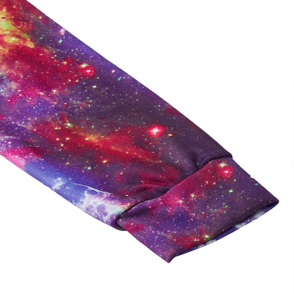 RAISEVERN Teen Jungen Mädchen 3D Print Katze im Raum Lässige Sweatshirts Langarm-Tasche Pullover Kapuzenpullover 5-8 T Kids