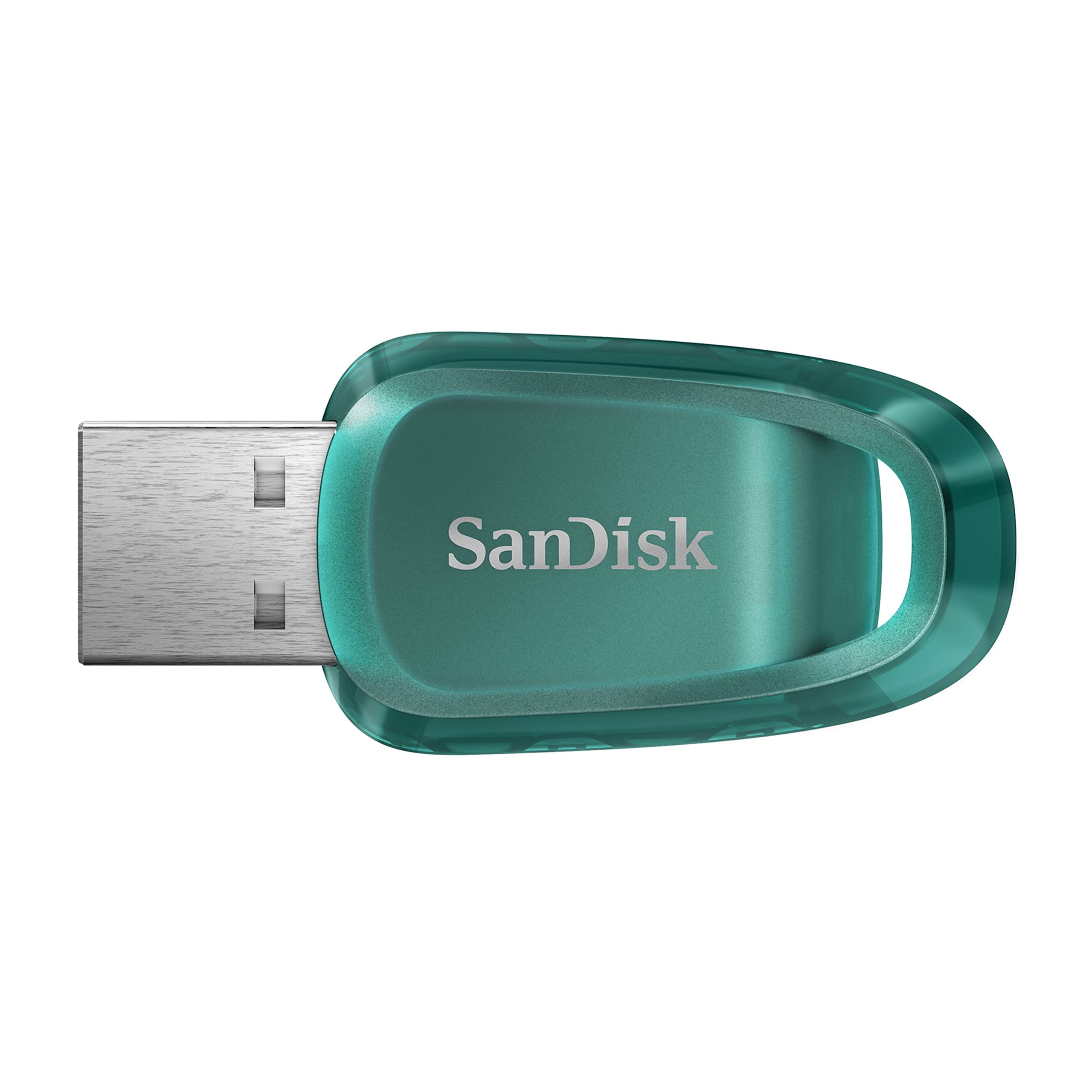 SanDisk 64GB Ultra Eco USB 3.2 Flash Drive, USB Stick, memory stick up to 100 MB/s read speeds, RescuePRO data recovery software, Eco-Friendly USB drive made with over 70% recycled plastic
