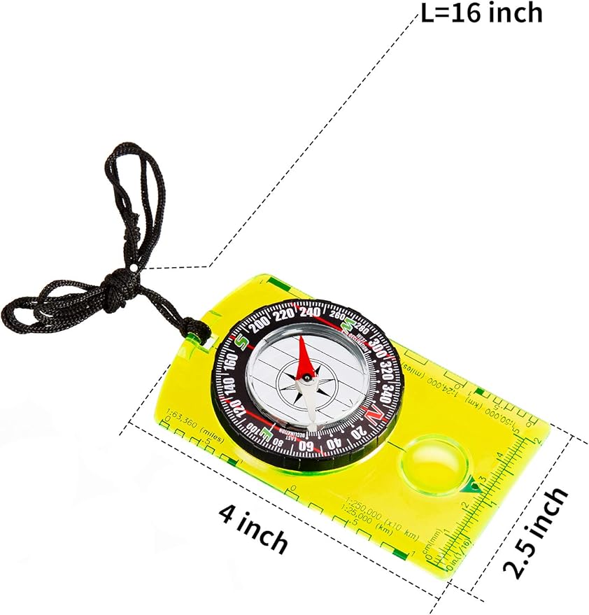 Amazon Com Gejoy 4 Pieces Navigation Hiking Compass Orienteering Backpacking Compass Waterproof Map Reading Compass For Boy Scout Kids Outdoor Camping Style 1 Sports Outdoors