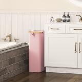 Lifewit Laundry Basket with Lid 75L Narrow Foldable with Removable Bag Pink view 2