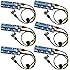 6-Pack PCIe VER 006C PCI-E 16x to 1x Powered Riser Adapter Card w/ 60cm USB 3.0 Extension Cable & 6-Pin PCI-E to SATA Power Cable - GPU Riser Adapter - Ethereum Mining ETH